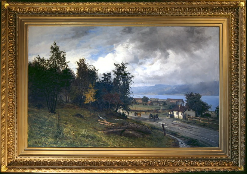Fredrik Borgen (1852 - 1907) Fredrik Borgen stemningsmaleri